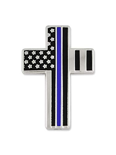 Image of PinMart's Thin Blue Line Lapel Pin