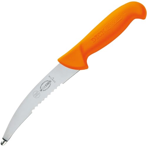F. Dick Aufbrechmesser ErgoGrip (Messer mit Klinge 15 cm X55CrMo14 Stahl nichtrostend 56 HRC) 8214015-53 Orange 28 x 4.2 x 2.33 cm