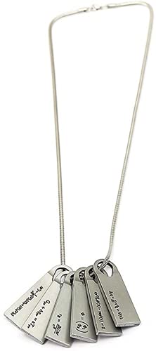 HuSang Collar para hombre con colgante de metal, cadena larga, gargantilla