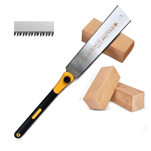 Serra Manual Dupla Face 660mm, Lâmina com Dentes 7TPI e 12TPI, Design Ergonômico Antiderrapante e Revestimento Antiferrugem, Ferramenta de Jardim e Carpintaria