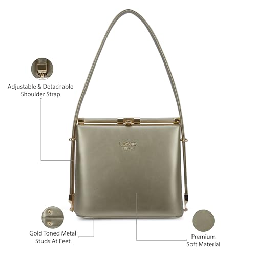 Image of Lavie Luxe Women's Glare Satchel Bag | Satchel Handbag for Work | Ladies Purse | Stylish Shoulder Bag | Gift for Women