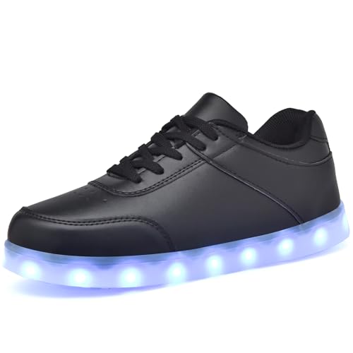 Image of JEVRITE Unisex LED Light Up High Top Sneakers - USB Charging for Women & Men - Couples Shoes