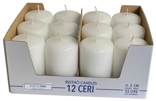 Velas de Cera 5x8 cm Blanco