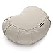 BODYMATE Coussin de Yoga/méditation Demi-Lune L42 cm x l30 cm x h15 cm - Housse 100% Coton Lavable en Machine - Rembourrage en Coques de Sarrasin - Divers Coloris