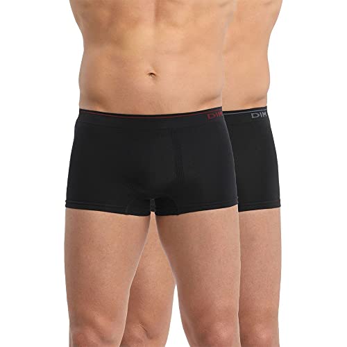 Dim Unno Basic Sin Costuras Algodón Bóxer, Hombre, Negro (Negro Detalle Azul/ Rojo 8UC), X-Large (Tamaño del Fabricante: 5)