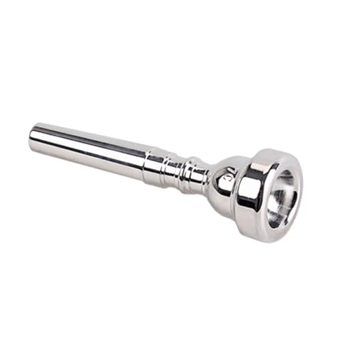 FAVOMOTO Boquilla Para Trompeta Chapada Plata Metal Profesional Diseño Exclusivo Para Principiantes y...
