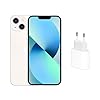 Apple iPhone 13 (256 GB) – Polarstern mit 20W USB-C Power Adapter