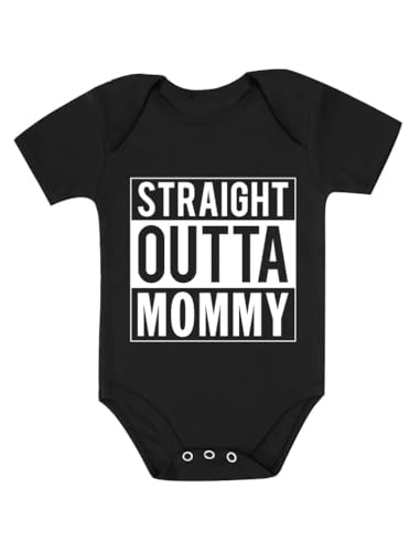 Tstars Straight Outta Mama Bodysuit - Funny Baby Clothes Outfit for Newborn Girl or Boy Gift for New Parents