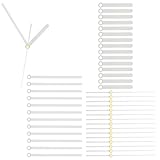 PATIKIL 20 Set Aluminium Uhrzeigersatz Für Reparatur DIY Weiß Stil 4