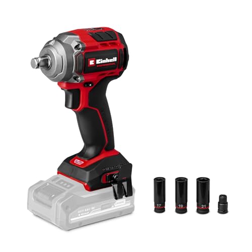 Einhell Professional atornillador de impacto con batería TP-CW 18/350-C Li BL-Solo Power X-Change (18V, par 350Nm, par de aflojamiento 600Nm, brushless, recepción cuadrada exterior, sin batería)