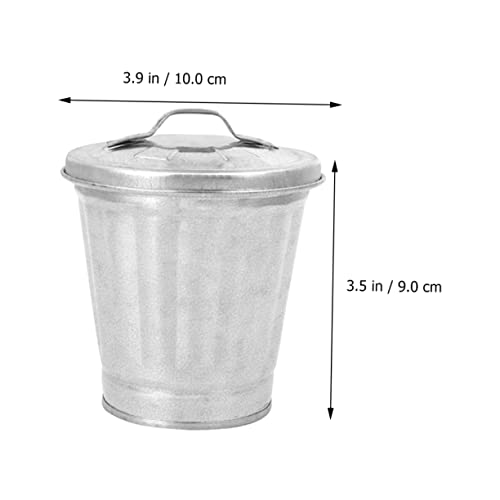 Set 4 botes de basura compactos sin contacto blancos miniatura 6
