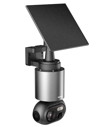 Image of BOTSLAB 4K Security Cameras Wireless Outdoor, Add-On Camera Must Be Connected to Base Station and Cannot Be Used Independently, Solar Outdoor Camera, No Subscription,AI Recognition,360 PT,2.4GHz WiFi