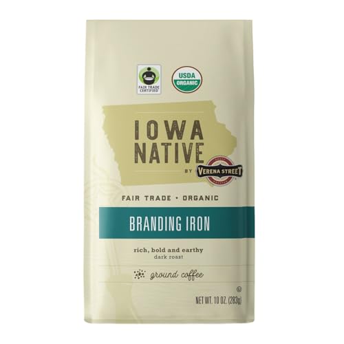 Iowa Native Fair Trade Organic Ground Coffee Dark Roast