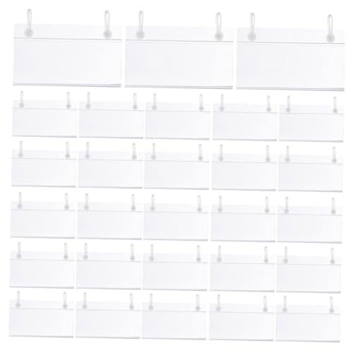 WEKADRIN 50個 値札 タグ クリップ 価格設定 ラベル オーガナイザー 価格 ディスプレイ サイン 吊り下げ チケット ホルダー ベーカリー ラベル