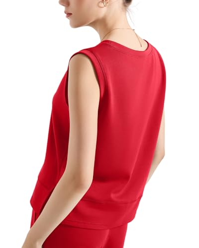 SUUKSESS Women 2 Piece Lounge Matching Sets Wide Leg Sweatpants Sleeveless Tops3