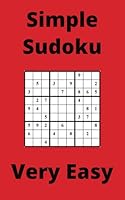 Red Simple Sudoku Book, 9x9 Puzzles, 100 Pages, 5x8, Very Easy B0F5MFB31W Book Cover