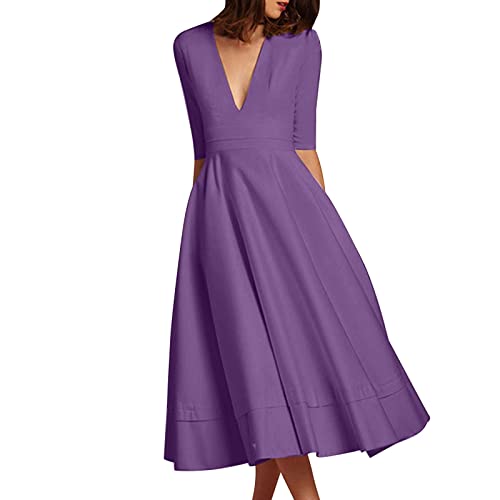 Vestido sexy de cor sólida com design simples e requintado, adequado para todas as ocasiões, vestido