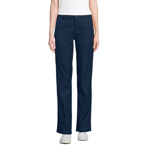 Lands' End Women's Active Performance Chino Pants 12 Classic Navy