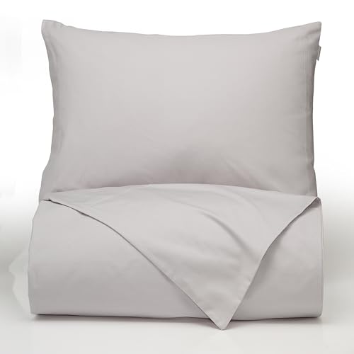Bianca Plain Dyed Percale Silver parure respirante au toucher doux - 2