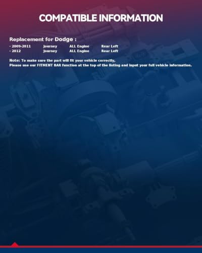Image of KAX Rear Left Brake Caliper for 2009-2012 Dodge Journey