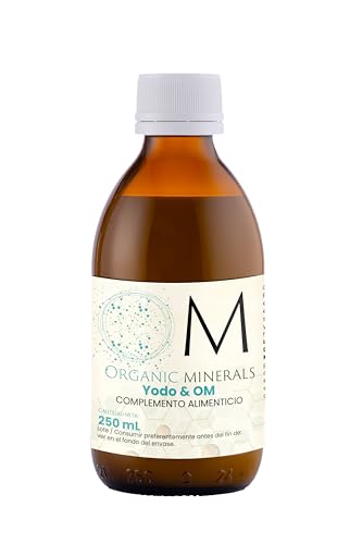 Yodo+Ormus OM Organic Minerals 250mL -Mineral esencial para la función normal tiroidea - Recomendado para personas con hipotiroidismo - Natural apto para Veganos - 1 Unidad