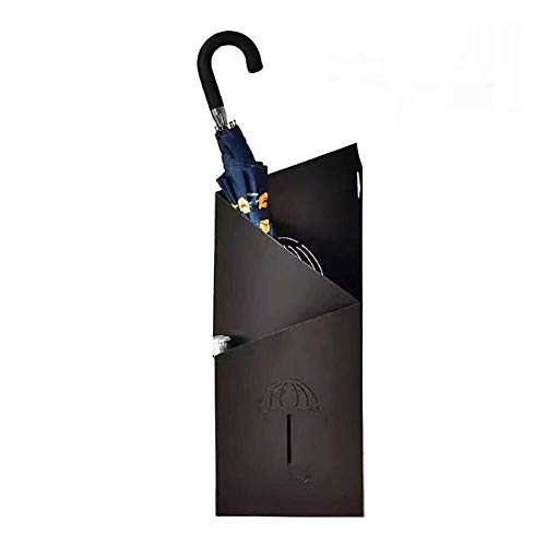 Porte-parapluies géométrique blanc : bac et support de marche - 2