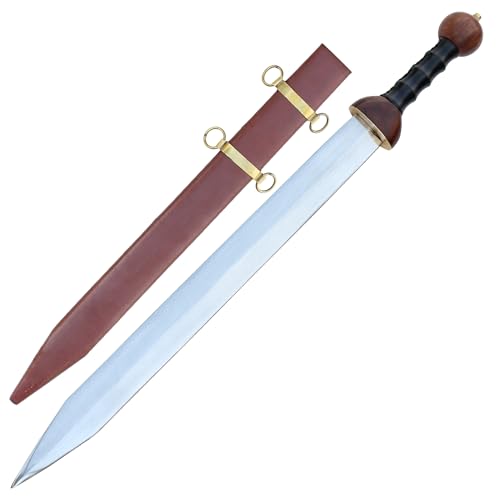 Armory Replicas Roman Pompeii Gladius Replica Sword with Leather-Wrapped Handle and Scabbard