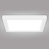NO-FLICKER & EYE PROTECTION- AVANLO led deckenlampe ist mit 24 W 4000K LED-Licht ausgestattet. Sanftes natürliches weißes Licht, kein Flimmern. Schützen Sie Ihre Augen vor grellen und blendenden Lichtern.
