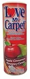 Includes 2 Cans of Love My Carpet Apple Cinnamon. 14 oz in each can Helps Removes Tough Odors Leaves A Light Fragrance In your Home Has Baking Soda To Help Eliminate Pet, Smoke, and Damp Musty Odors Safe For All Carpets. Also Works Great For Upholste...