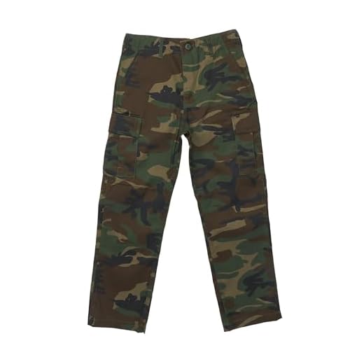 Brandit Kids US Ranger Pants, color: woodland, size: M 134