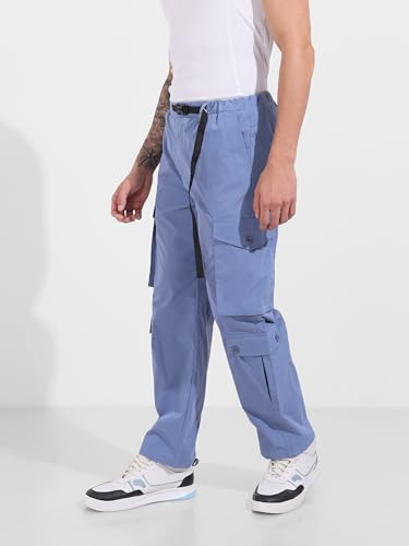 Image of The Indian Garage Co Men Relaxed Fit Mid-Rise Cargos