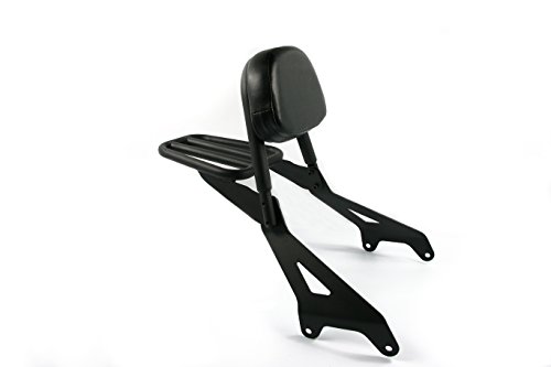 Detachable Backrest Sissy Bar With Pad Luggage Rack For Yamaha Bolt XV950 XVS950 2013 2014 2015 2016 2017 (For Yamaha Bolt B)