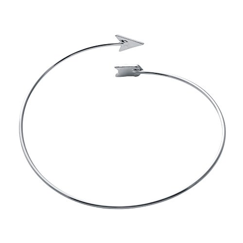Image of Arrow Bangle Adjustable Wire Wrapped Bracelet Simple Style