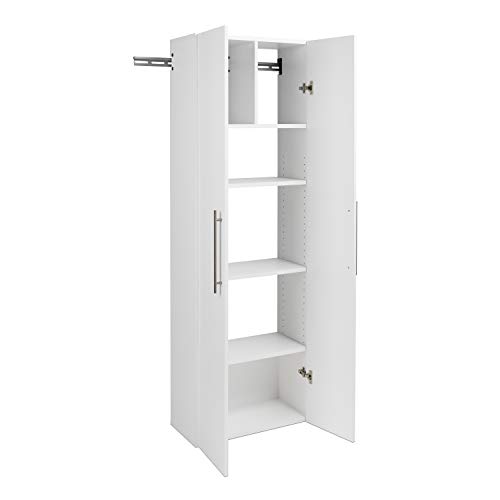 Image of Prepac HangUps 24 inch Large Garage Cabinet, Bathroom Cabinet Wall Mount, Ideal for Garage, Kitchen and Laundry Organization 24 inch W x 72 inch H x 12 inch D, White