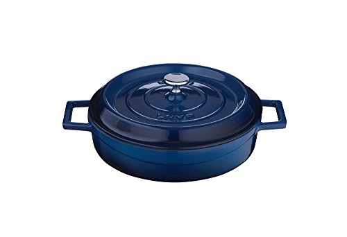 Lava Cookware Trendy Fonte Émaillée Casserole/Cocotte Ronde 32 cm Bleu