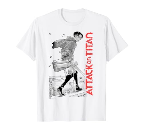 Attack on Titan Levi Ackerman Japanese Manga Epic Portrait Camiseta