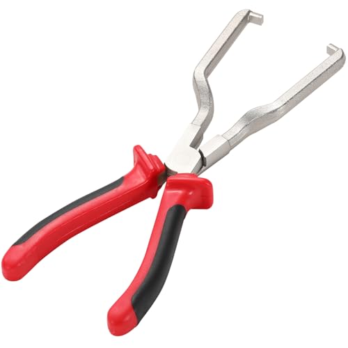 Greluma 1 Pièce Pince de retrait collier de serrage pour conduite carburant,poignée caoutchouc acier inoxydable,pince retrait de collier serrage pour conduite...