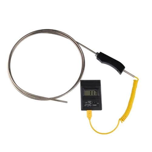 Termopar tipo K flexible de 6x300mm con sonda blindada para control de temperatura en hornos 2