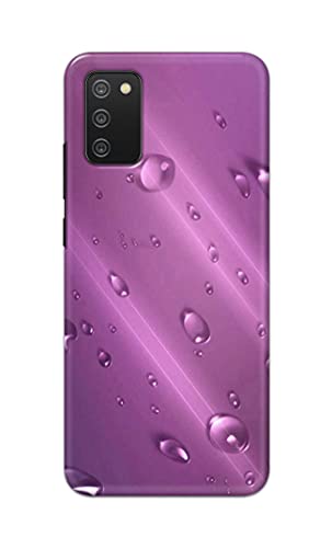 Image of PRINTFIDAA Water Bubbles in Lilac Background Printed Designer Hard Back Case Cover for Samsung Galaxy M02s / Samsung A02s / Samsung F02s -(VD) MVN1005