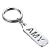 INBLUE Custom Keychain for Men with Name, Cute Keychains for Women with Symbol Charms, Stainless Steel Personalized Keychains
