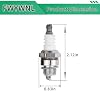577484001 Bujía HQT-1 HH para motosierra Husqvarna 455 Rancher, 455E | 460, 461, 131 R, 131 RB, 120MkII, 120eMkII, 135, 135E, 140, 140E, 230, 235, 235E, 236, 236E, 240, 240E 4