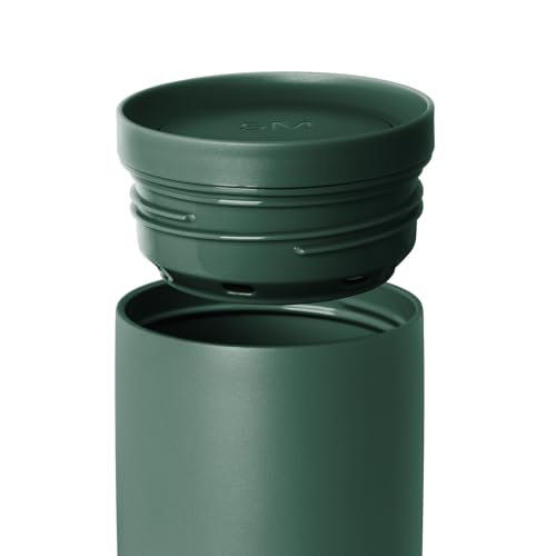 Image of Simple Modern Travel Coffee Mug Tumbler with 360 Lid | Ceramic-Lined Insulated Stainless Steel Cold Brew Iced Coffee Cup | Gifts for Women Men Her Him | Voyager Signature | 16oz | Forest