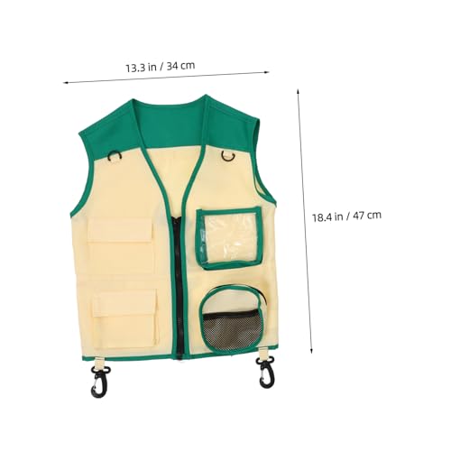 Explorer Vest Hat for Boys and Girls Child Outdoor Exploration Vest Set Role-Play Accessory4