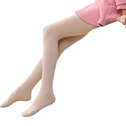 Tulucky Girls Ultra Soft Dance Tight Warm Thin Fleece Lined Ballet Little Kid/Big Kid Footed Leggings3