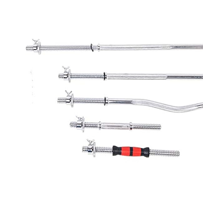 Dumbbell Screw Clamp Spin-Lock Collars, 2 Pieces Barbell Collar, Silver, 2.5 cm