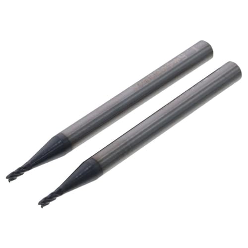 Image of Square Nose End Mill, Solid Carbide AlTiN Coated CNC Router Bits 4 Flute Spiral Milling Cutter(1.5x4Dx50)