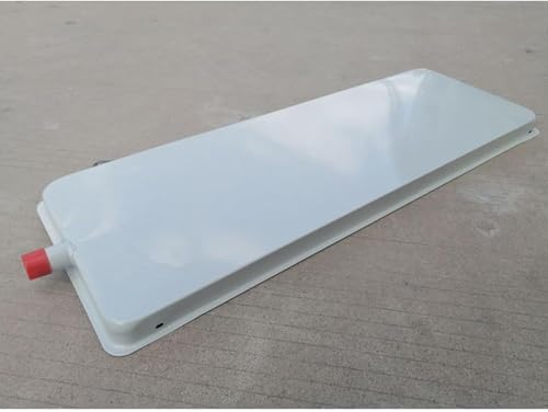 Galvanized HVAC Drip Pan with Drain Fitting Kit, Leak-Proof Condensate Drain Pan for Mini Split & Heat Pump Systems, 1010 x 240mm, Durable Air Conditioner Accessory
