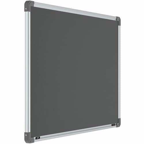 Image of Scholar Art Metis 2x3 Feet Bulletin Notice Board for Wall & Study Table | Vibrant & Versatile Crape Cloth + High Density Soft Board for Pinning Photos, Sticky Notes & Reminders (Grey)
