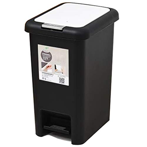 Trash Can Kitchen Large Pedal Bin Bags Plastic Bucket With Lid Square Bin Recycling Bins For Office