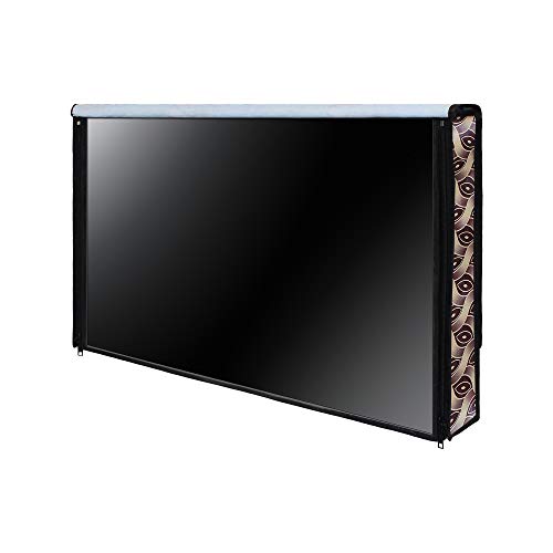 Image of DREAM CARE Double Use - Transparent & Printed Flap - 43 Inches LED TV Cover, Waterproof, Compatible For All Brands (LG, Sony, Samsung, Vu, Mi, Realme, TCL, Croma), SA73